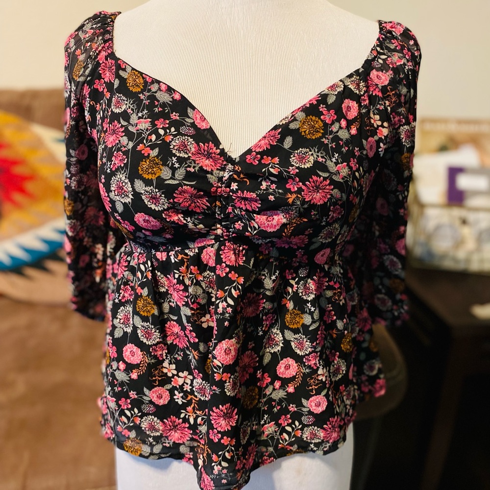 Babydoll Floral Mi Ami Top